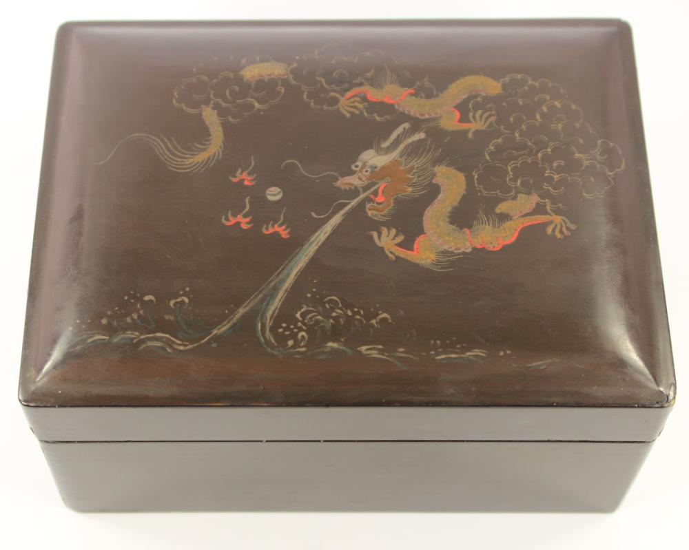 Vintage Chinese Lacquer Box... image