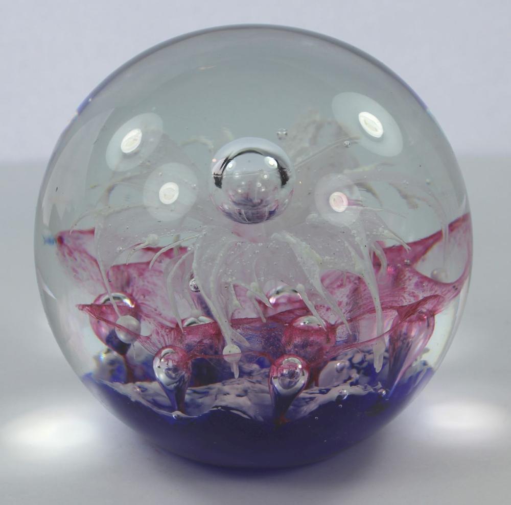 Heavy Glass Globe Paperweig... image