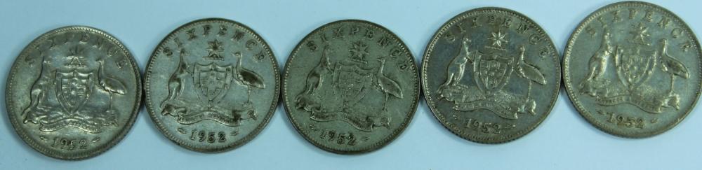 Australia 1952 Sixpence, Fi... image