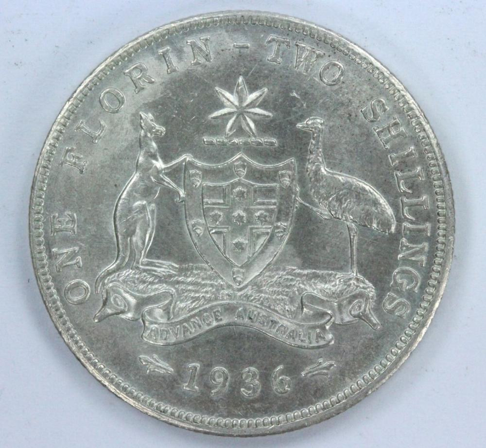 Australia 1936 Florin Coin ... image