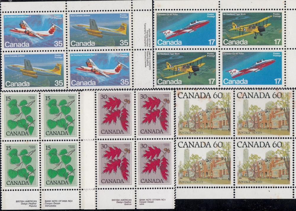 Canada 1980s Blocks of 4 in... image