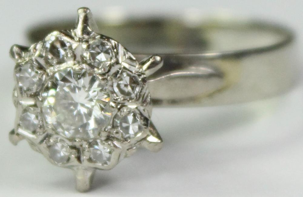 Diamond Cluster Ring in 18c... image