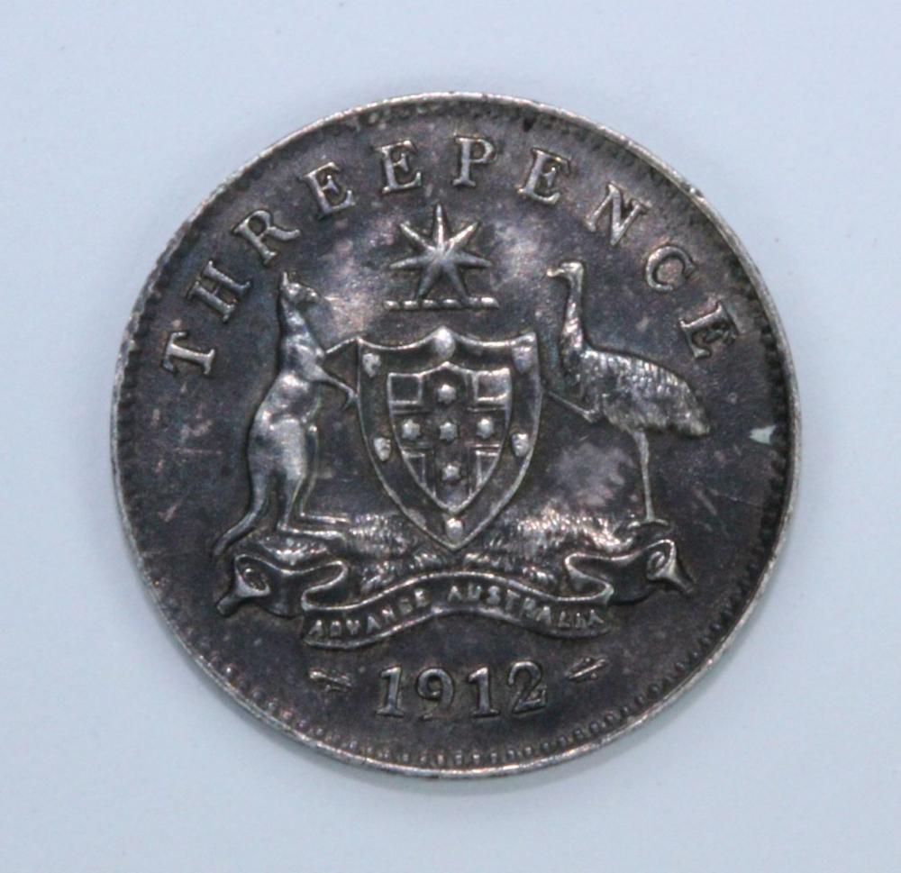 Australia 1912 Threepence, ... image