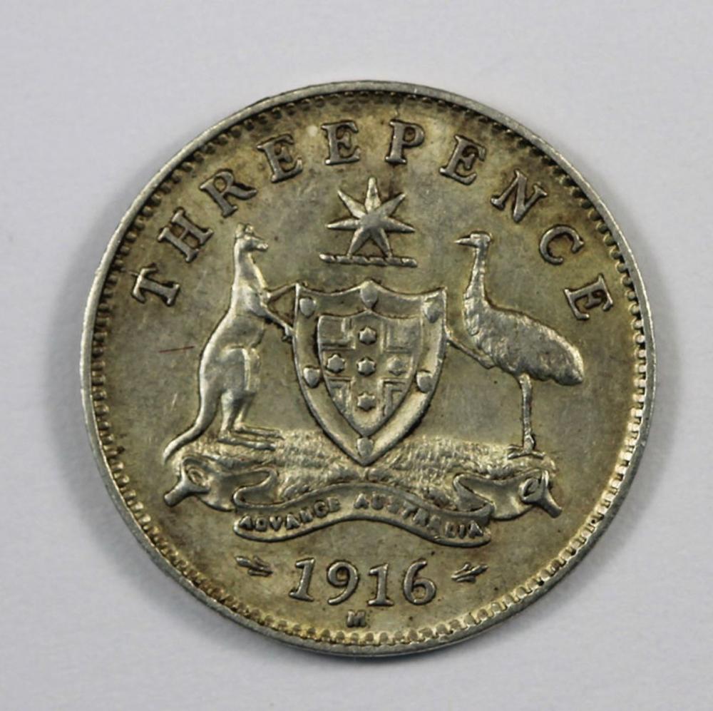 Australia 1916 Threepence, ... image