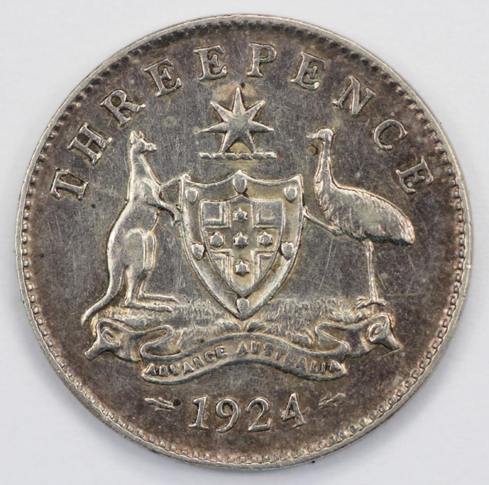 Australia 1924 Threepence, ... image