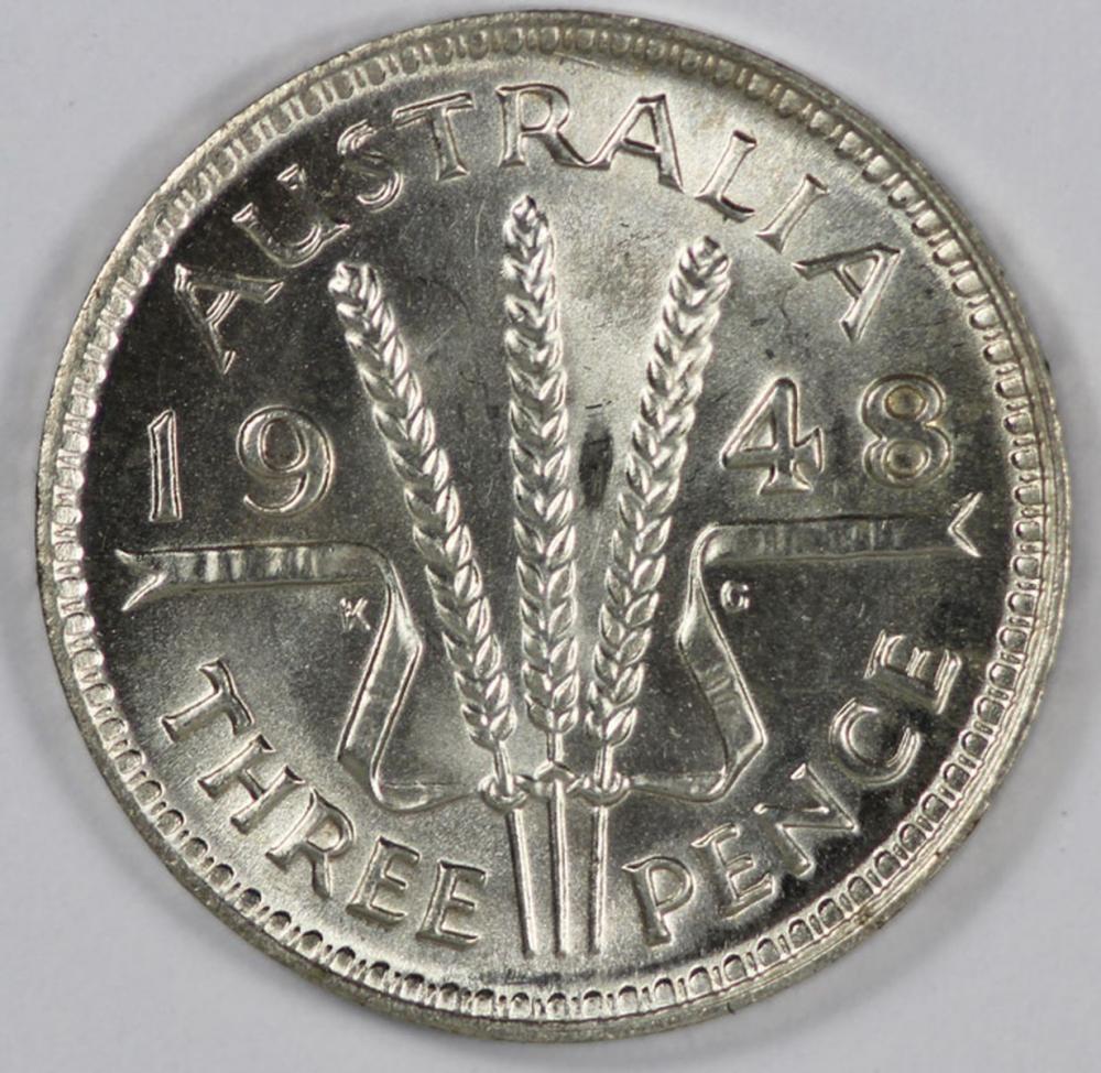 Australia 1948 Threepence, ... image