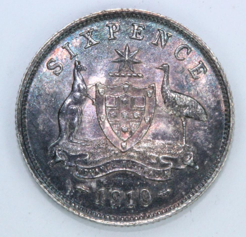 Australia 1910 Sixpence, ab... image