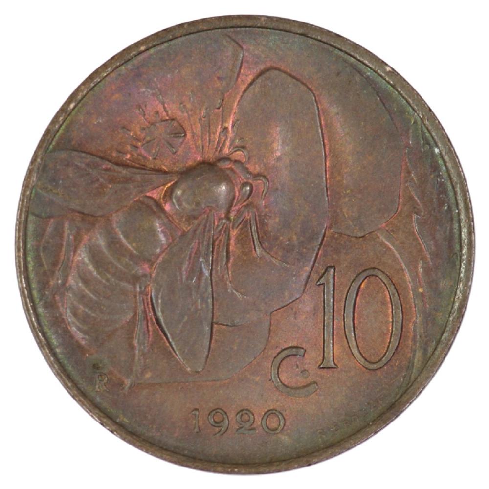 Italy 1920 R 10 Centesimi, ... image