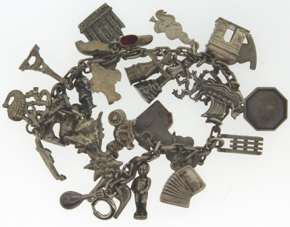 Sterling Silver Charm Bracelet image