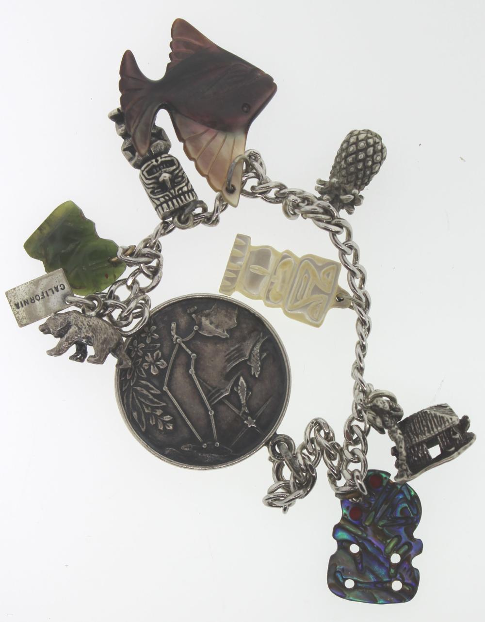 Sterling Silver Charm Bracelet image