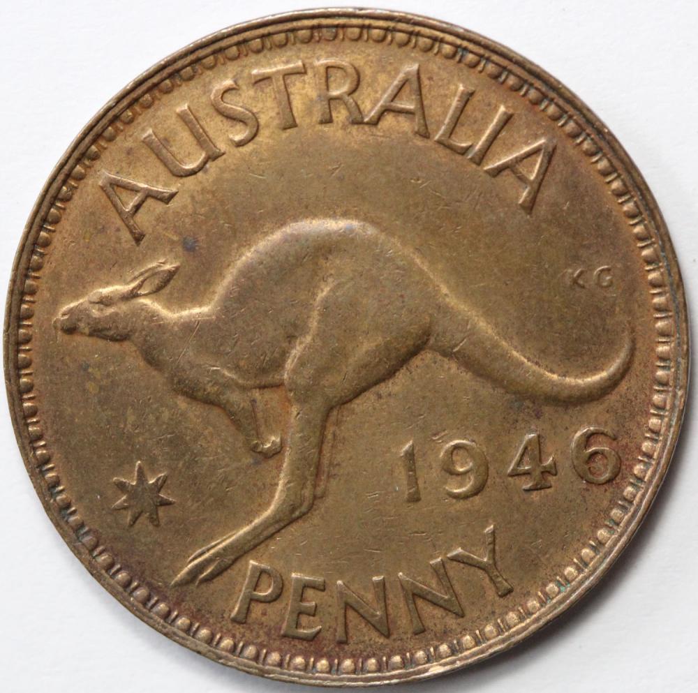 Australia. 1946 Penny, good... image