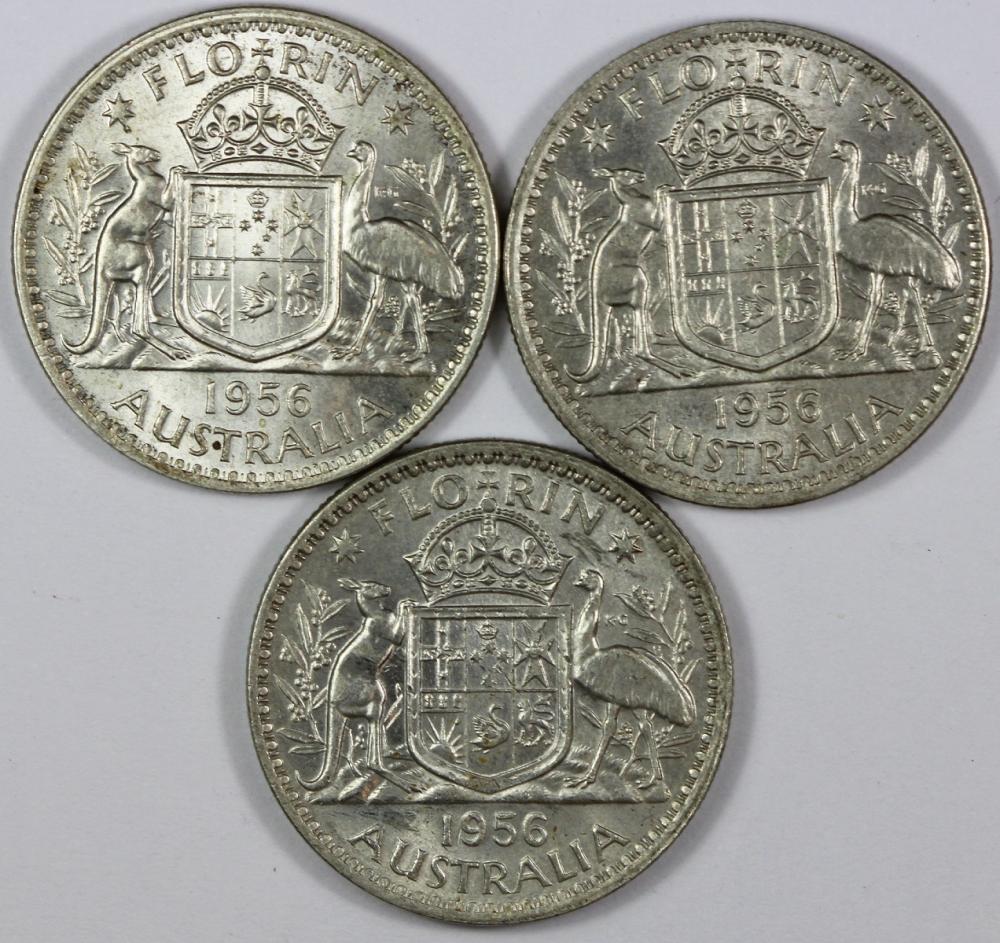 Australia. 1956 Florin, vir... image