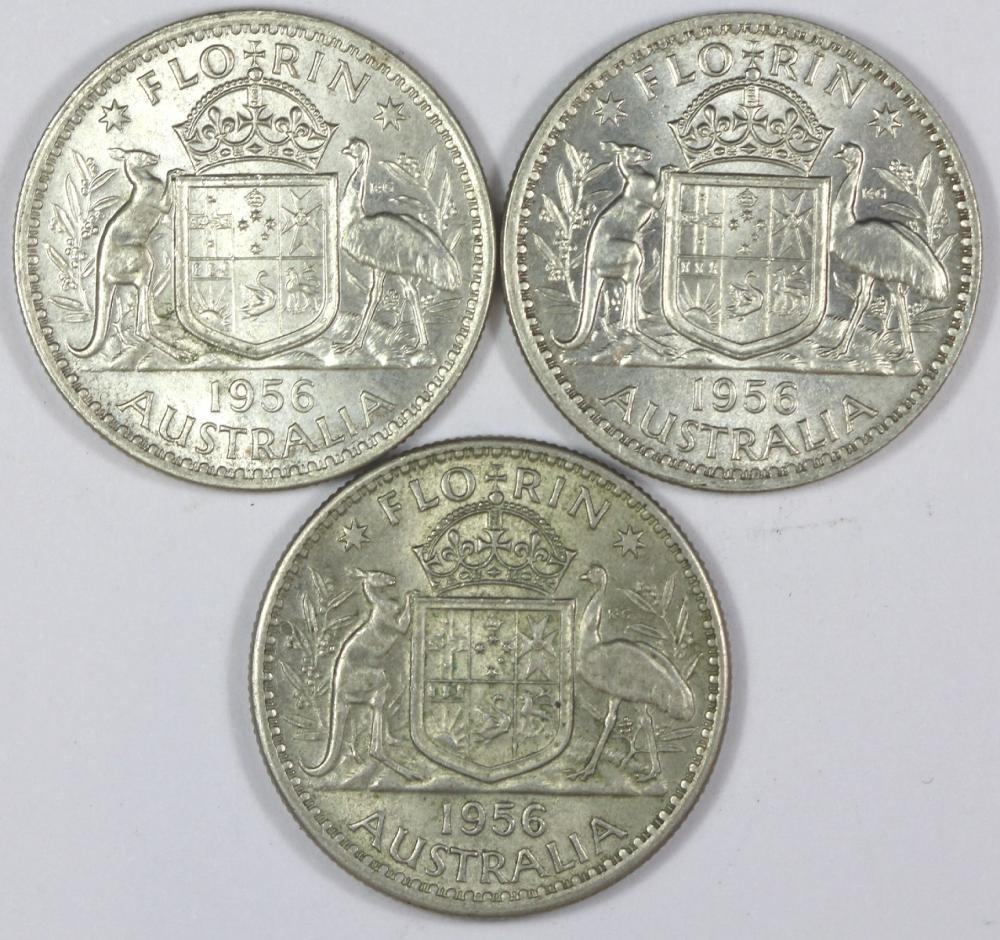 Australia. 1956 Florin, vir... image