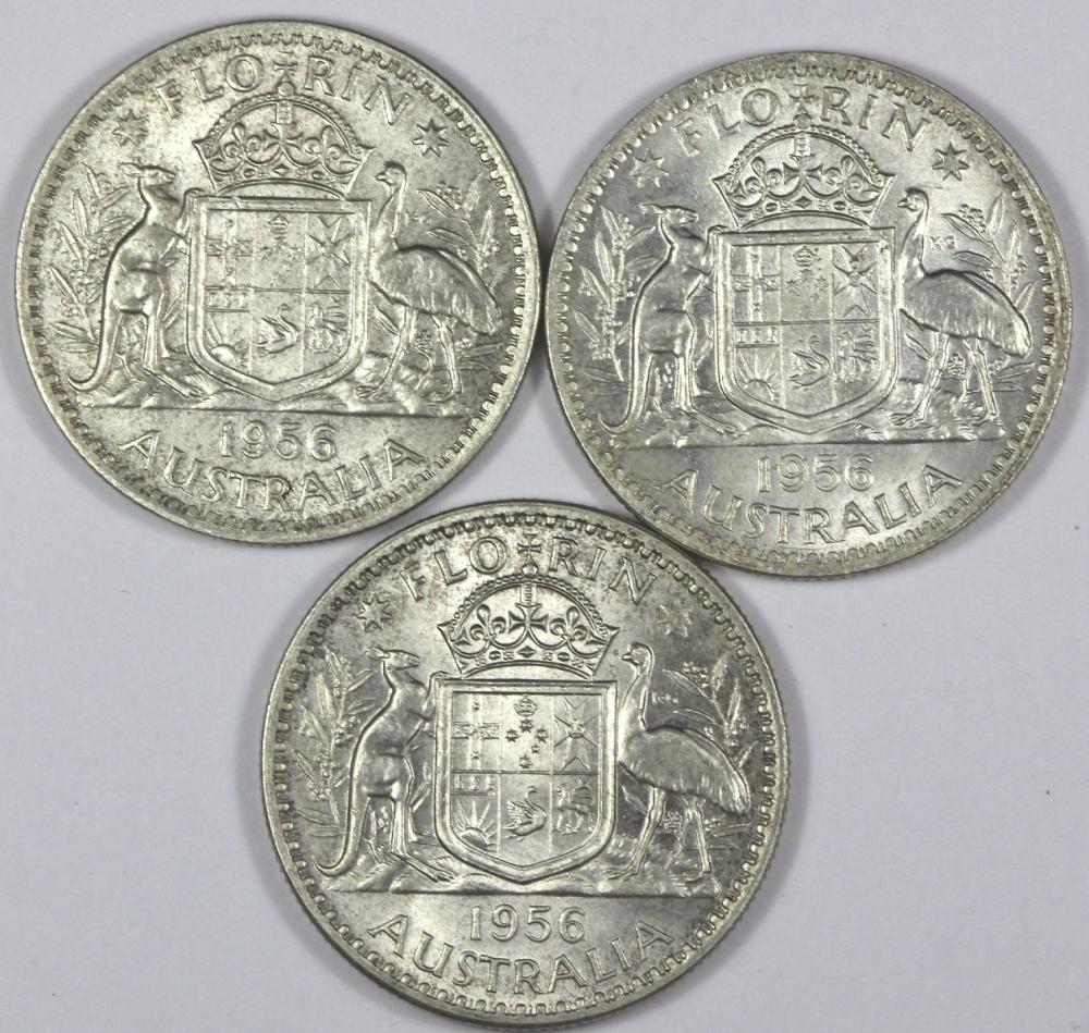 Australia. 1956 Florin, vir... image