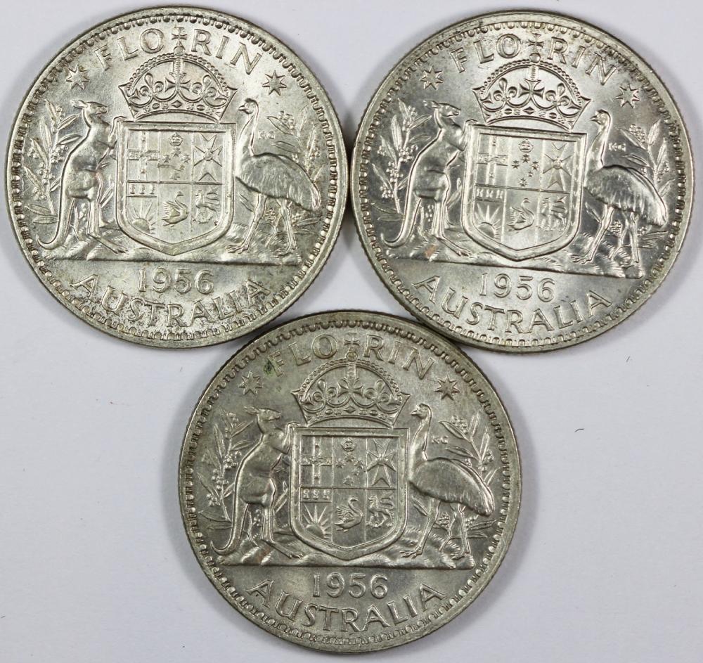 Australia. 1956 Florin, vir... image