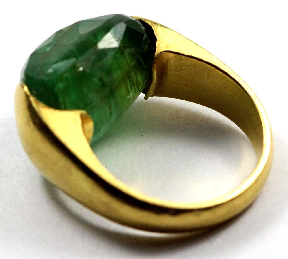 Chunky Rough Emerald Ring i... image