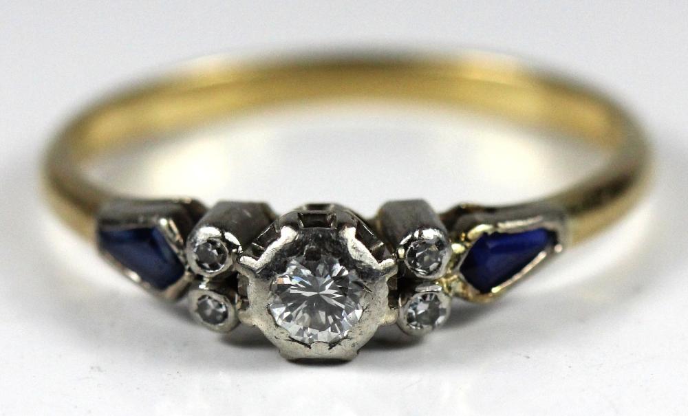 Diamond and Sapphire Ring i... image