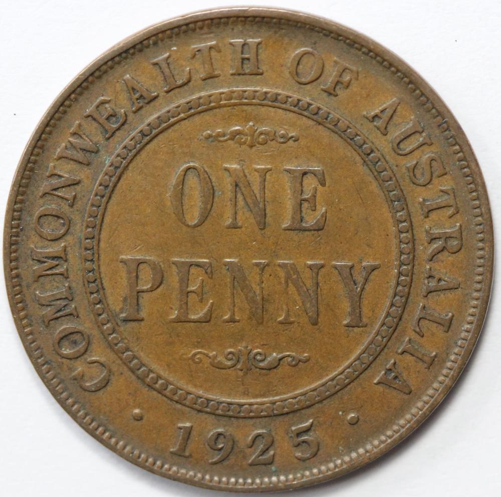 Australia. 1925 Penny, Very... image