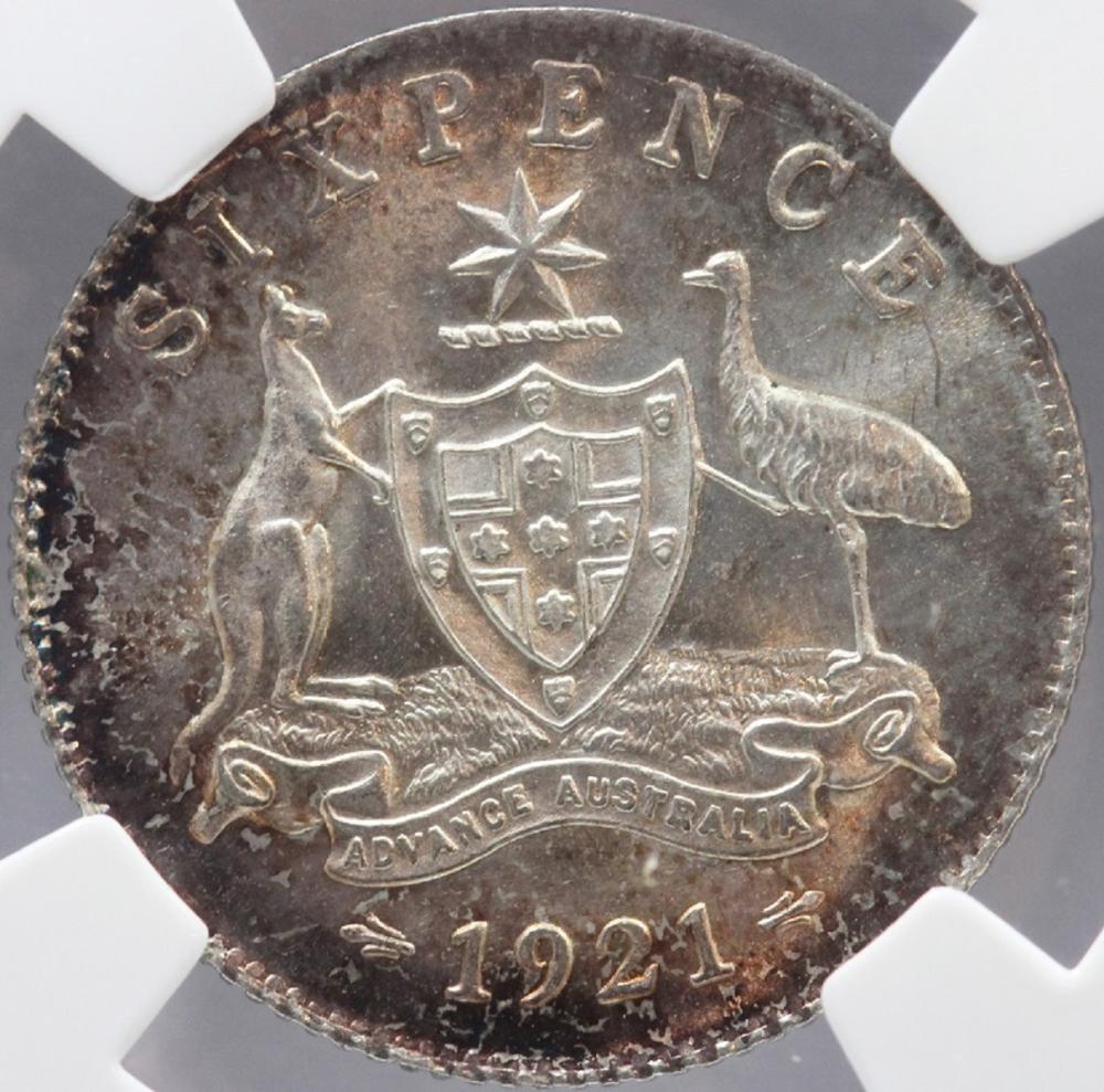 Australia. 1921 Sixpence, N... image