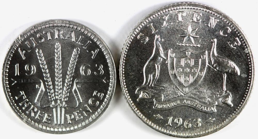 Australia. 1963 Proof 3d, 6... image