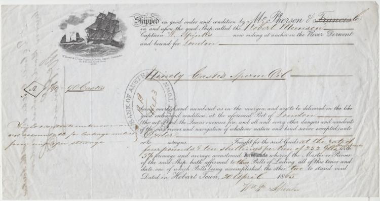 Australia - Bill of Lading ... image