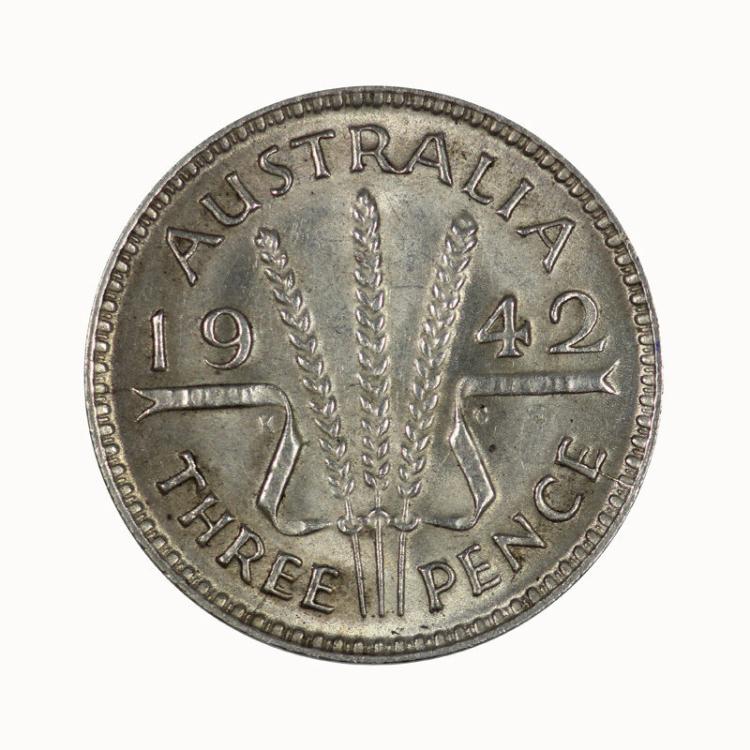 Australia 1942 (M) Threepen... image