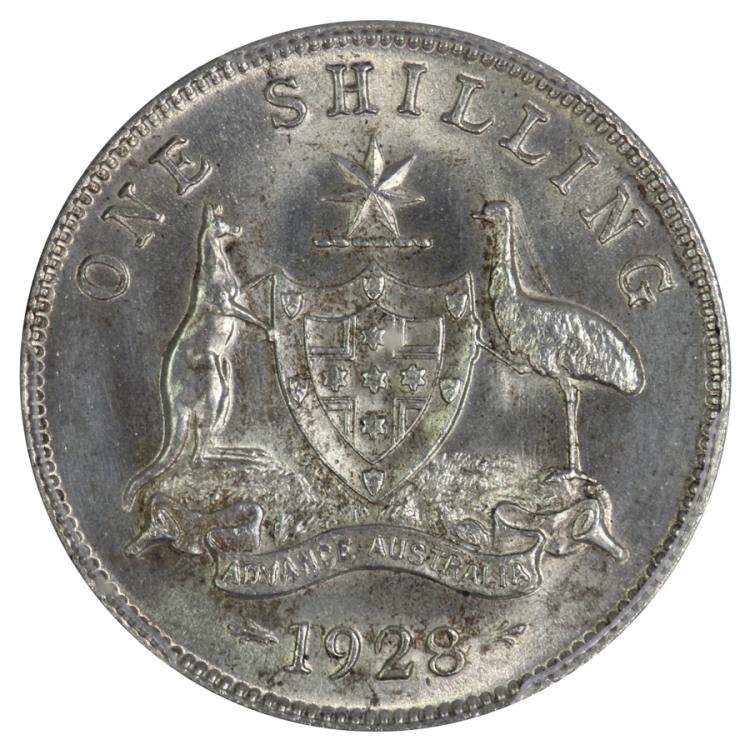 Australia 1928 Shilling, PC... image