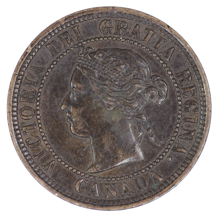 Canada 1876 Cent, about Unc... image