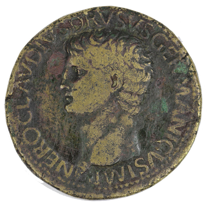 Roman Brass Sestertius of N... image