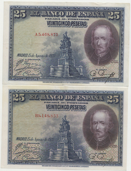 Spain 1928 25 Pesetas, Firs... image