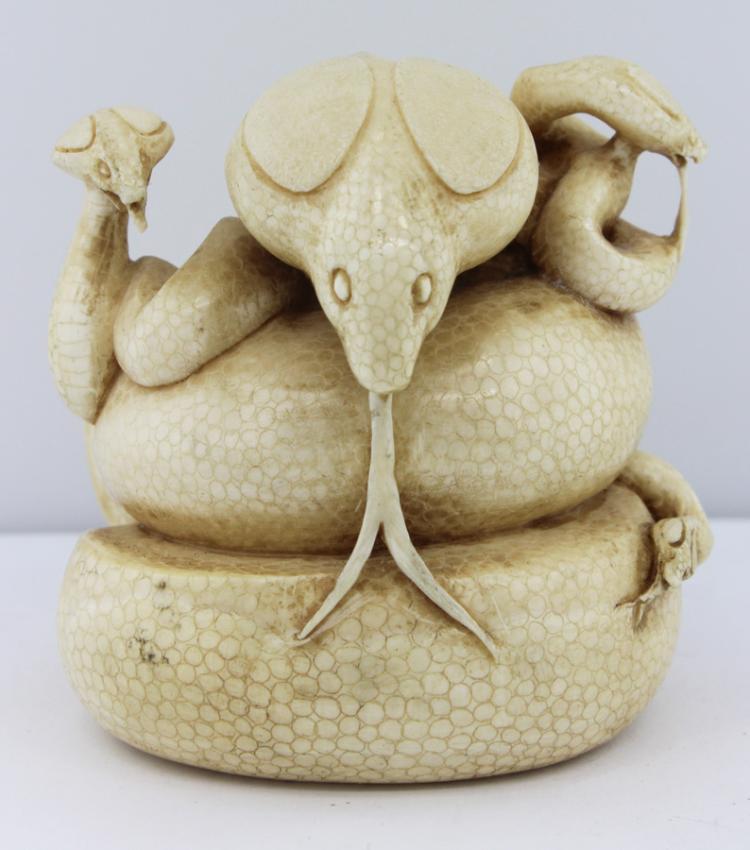 Japanese Netsuke of a Nest ... image