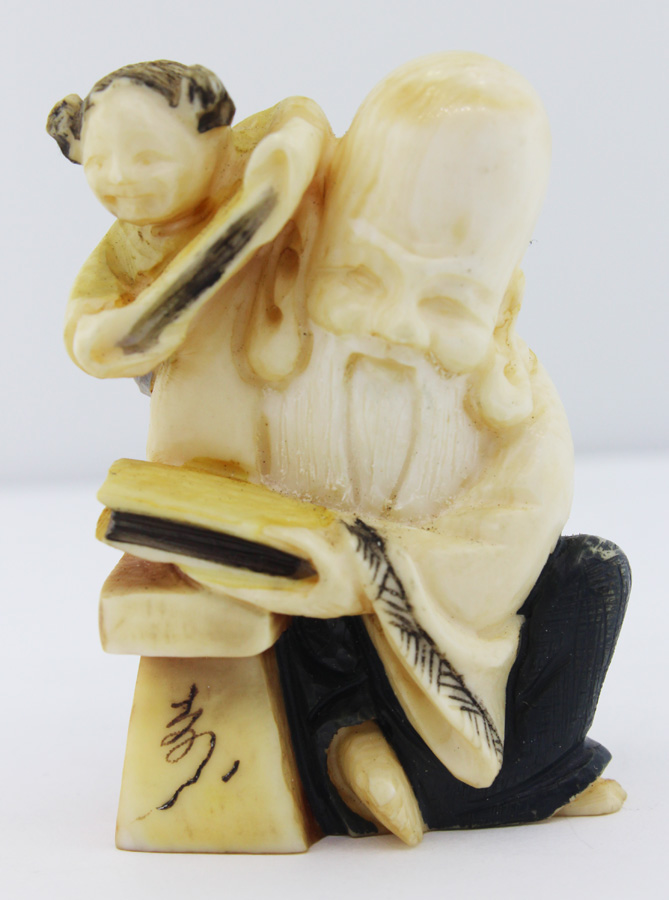 Japanese Netsuke of 'Fukuro... image