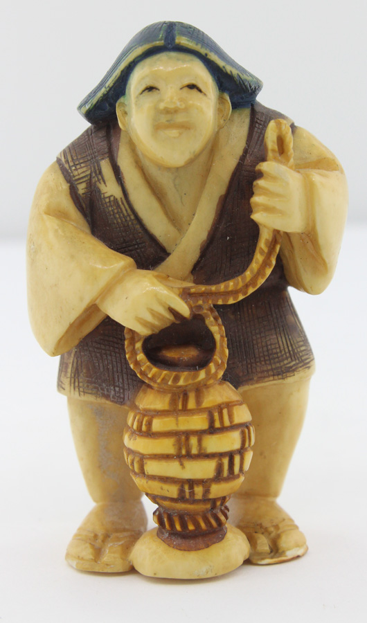 Japanese Netsuke of Peasant... image