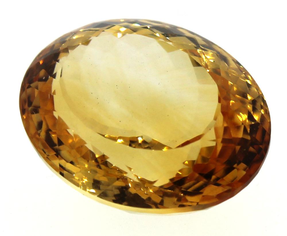 Large Faceted Yellow Citrine image