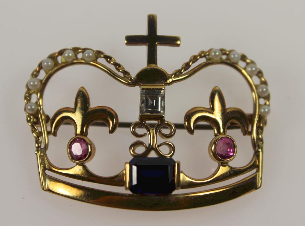 Regal Crown Brooch/ Enhance... image