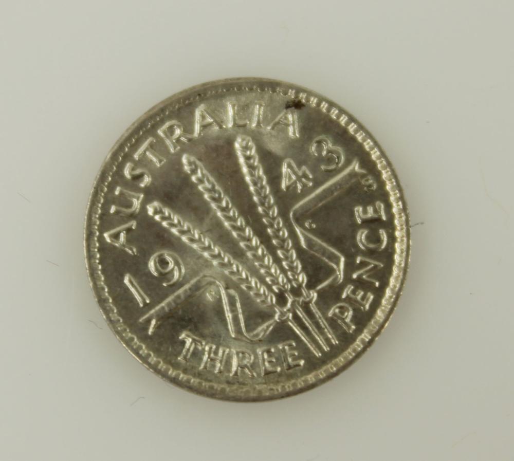 Australia 1943 S Threepence... image