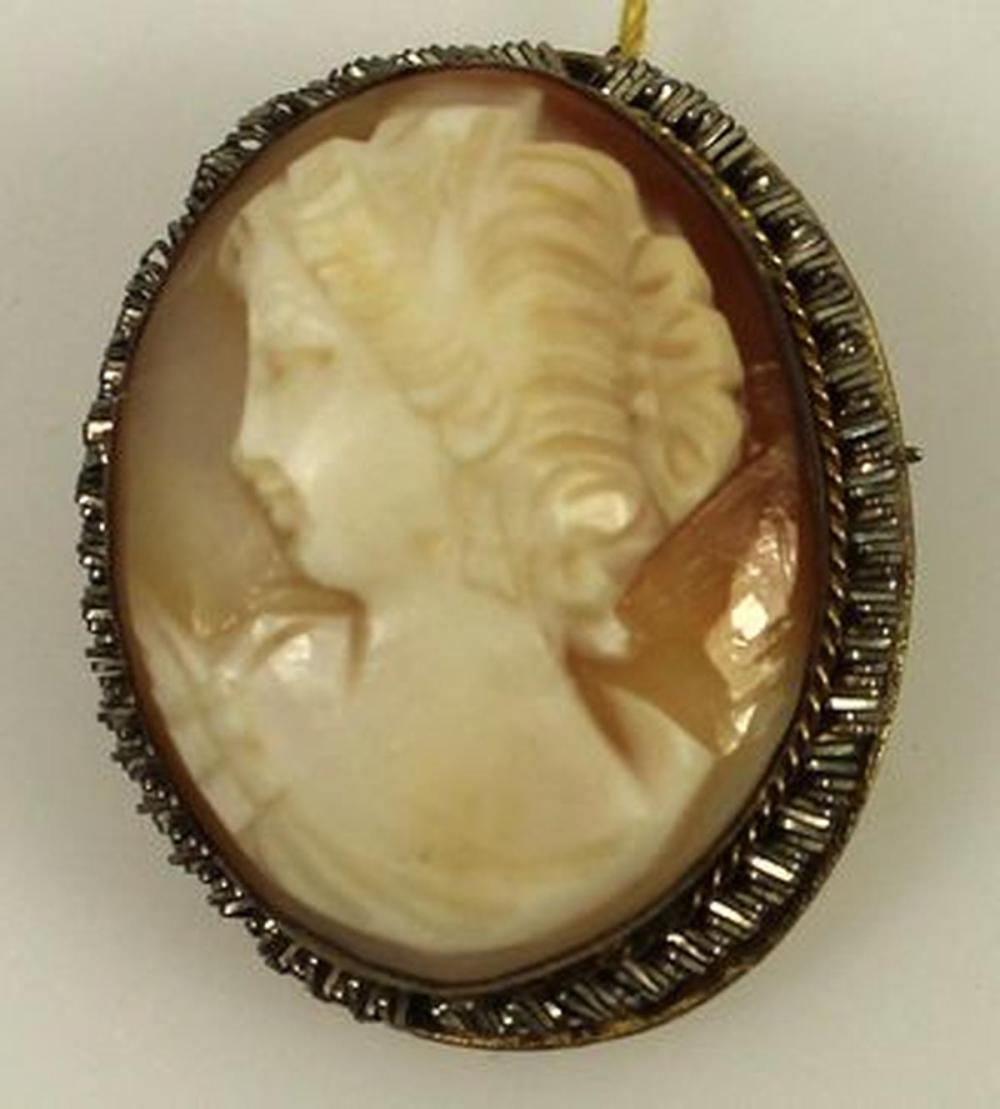 Vintage Shell Cameo Pendant... image