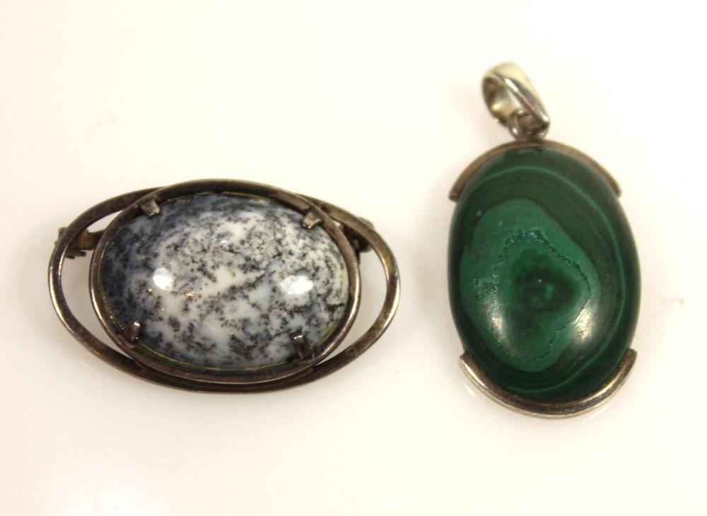 Malachite Pendant with Dend... image