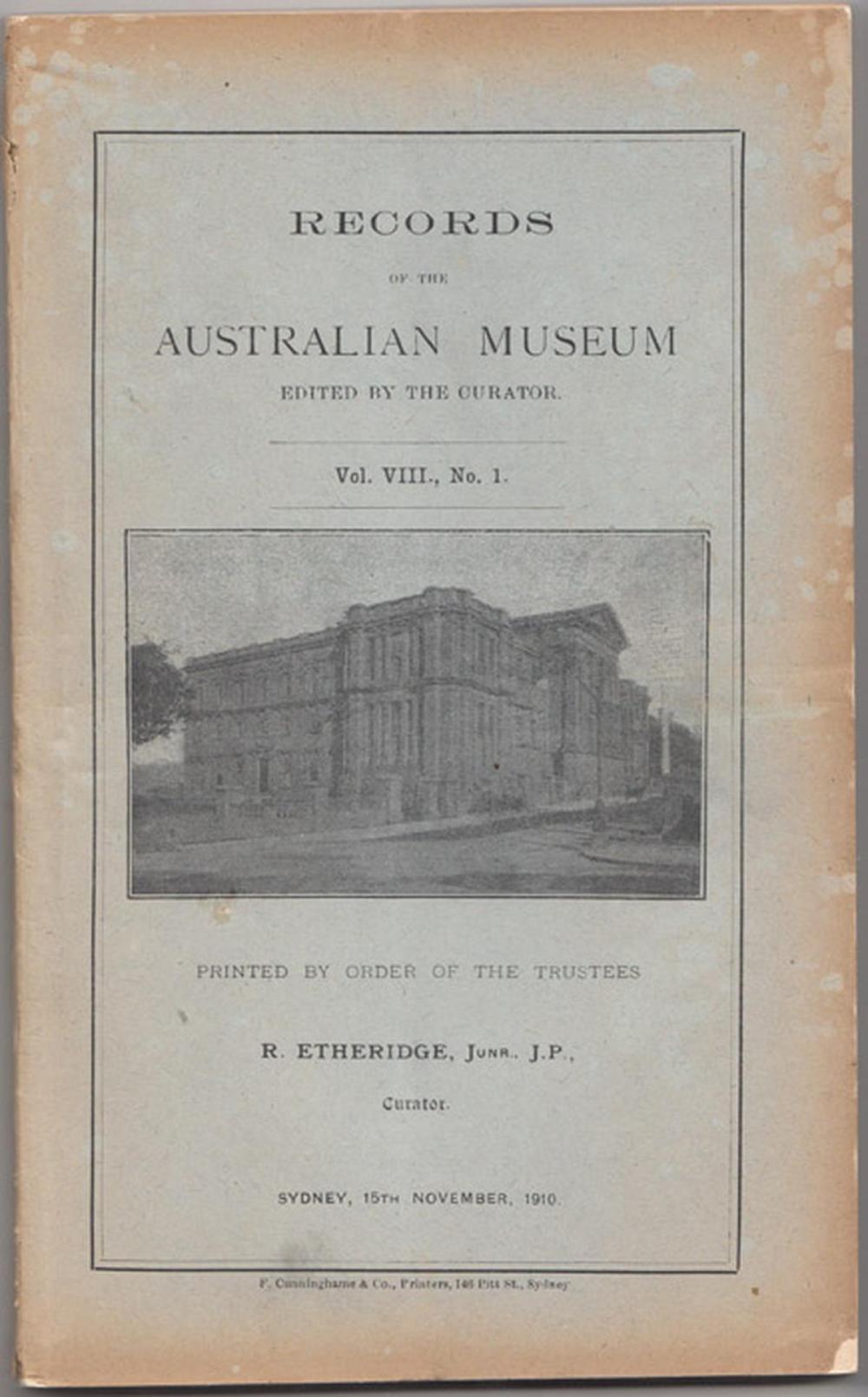 Australian Museum Records, ... image