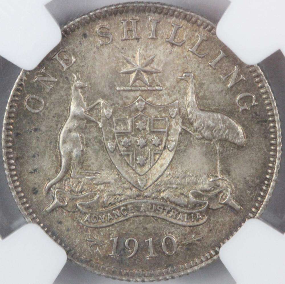 Australia 1910 Shilling, NG... image