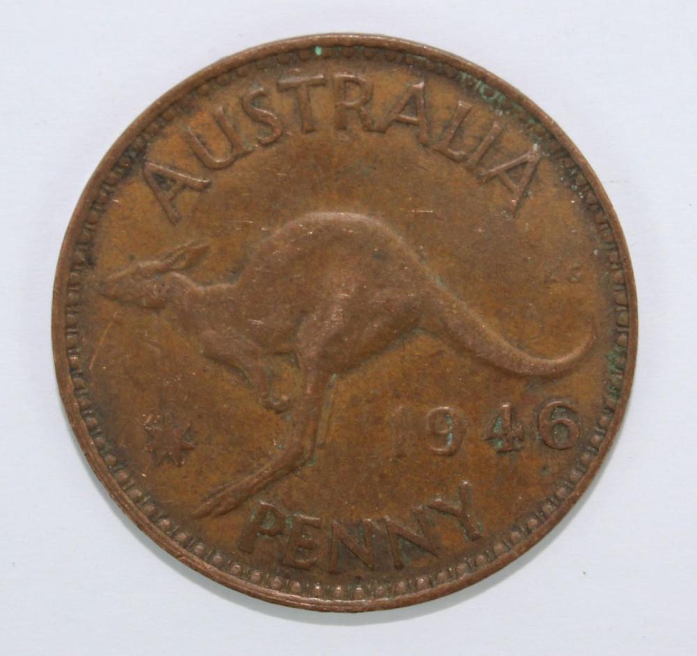 Australia 1946 Penny, Fine image