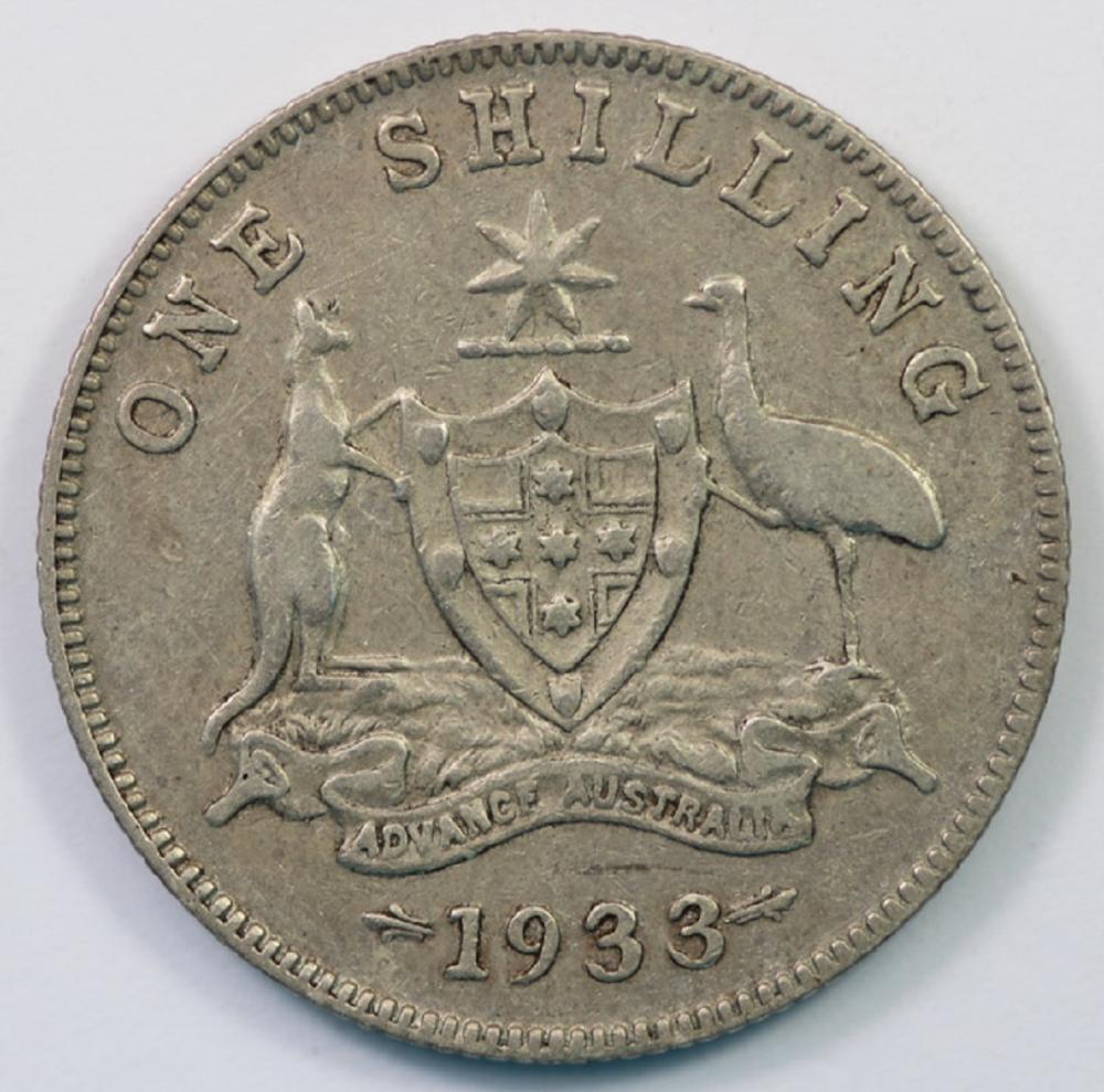 Australia 1933 Shilling, ab... image