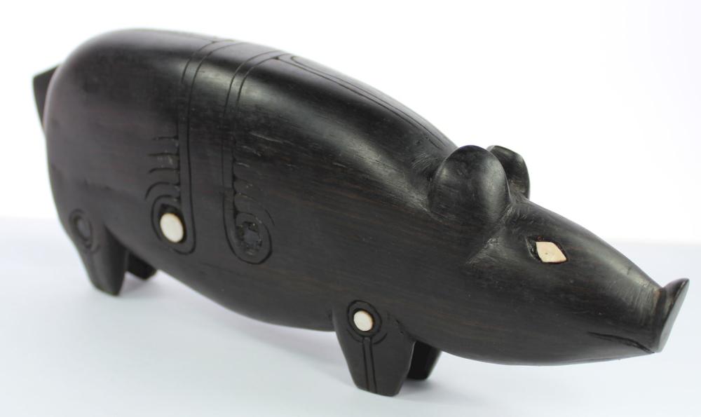 Wooden Pig Ornament from Pa... image