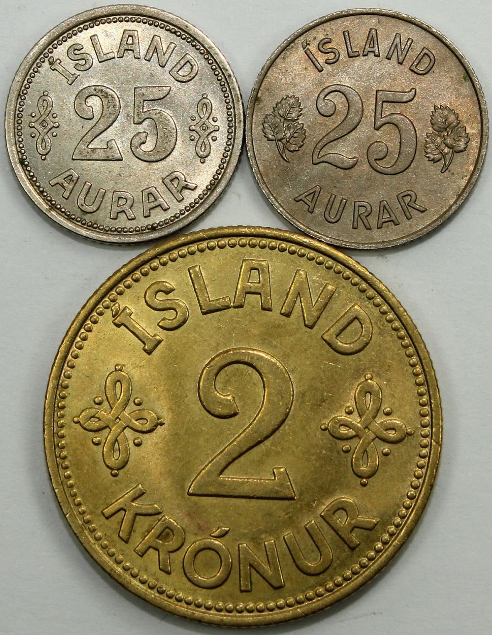 Iceland 1940 25 Aurar & 2 K... image