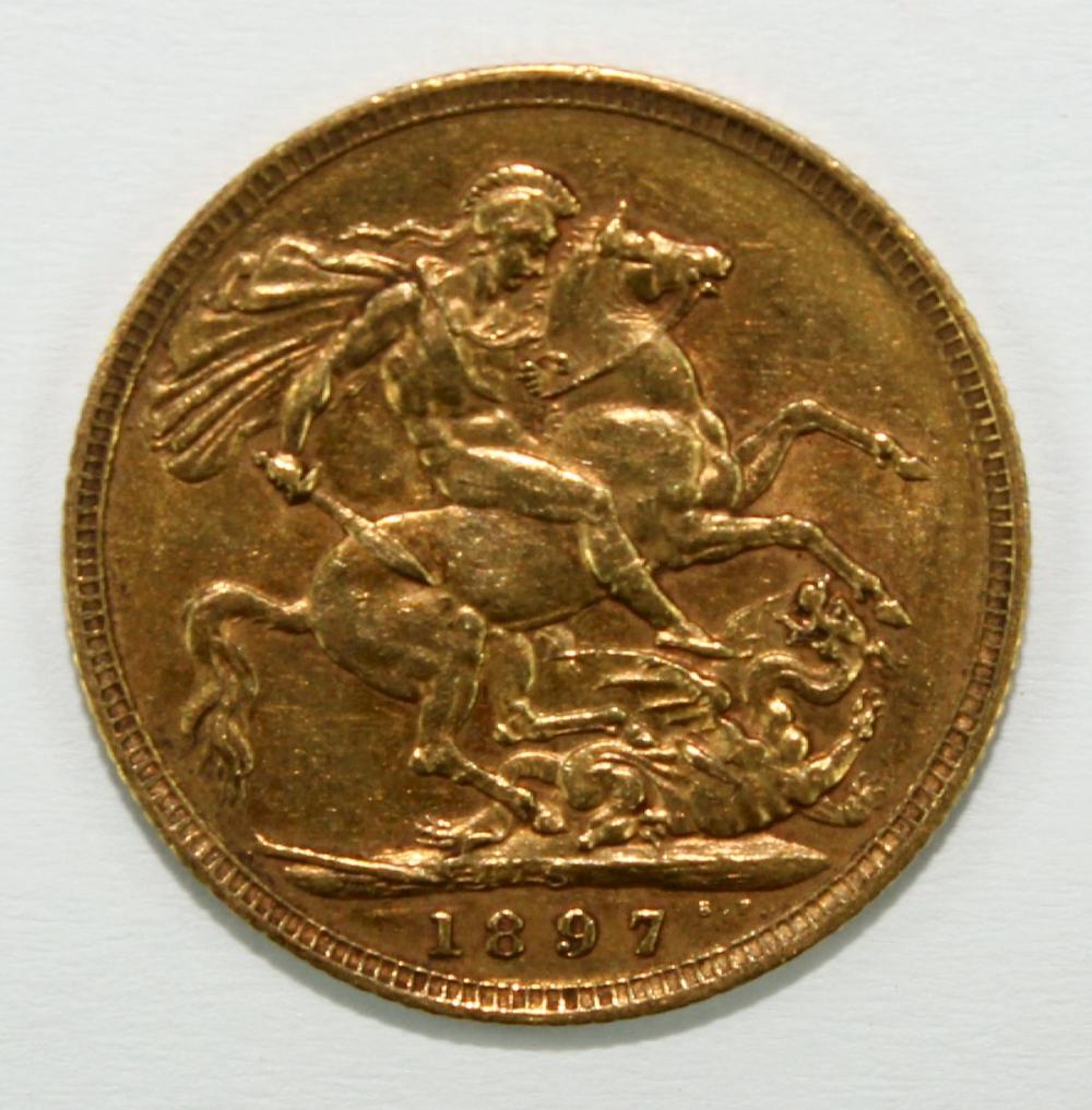 Australia 1897 S Sovereign,... image