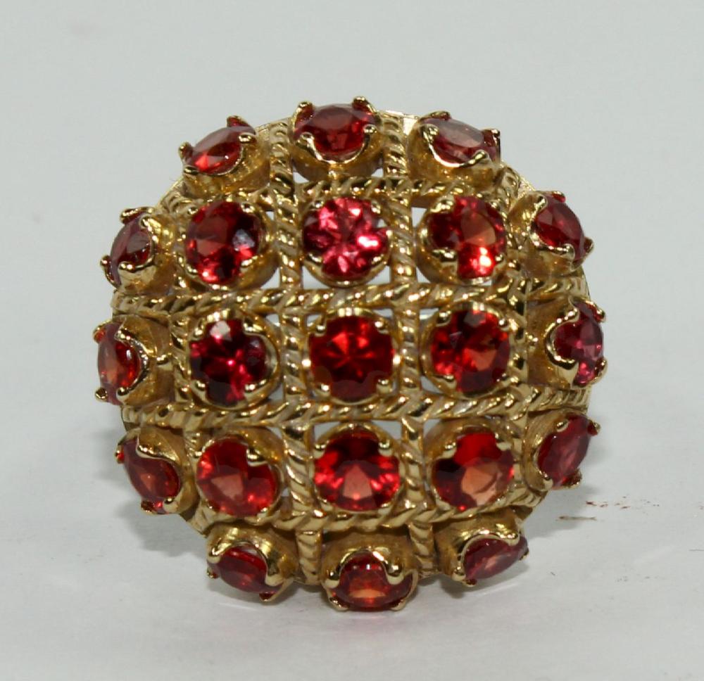 Red Spinel Cocktail Ring se... image