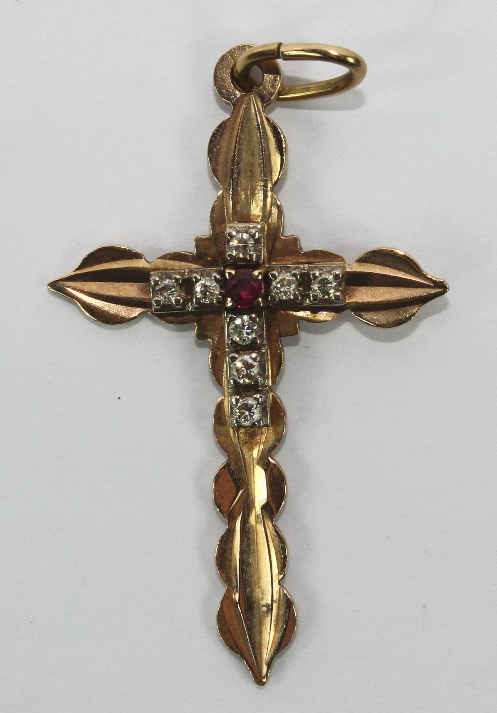 Vintage Cross in 9ct Yellow... image