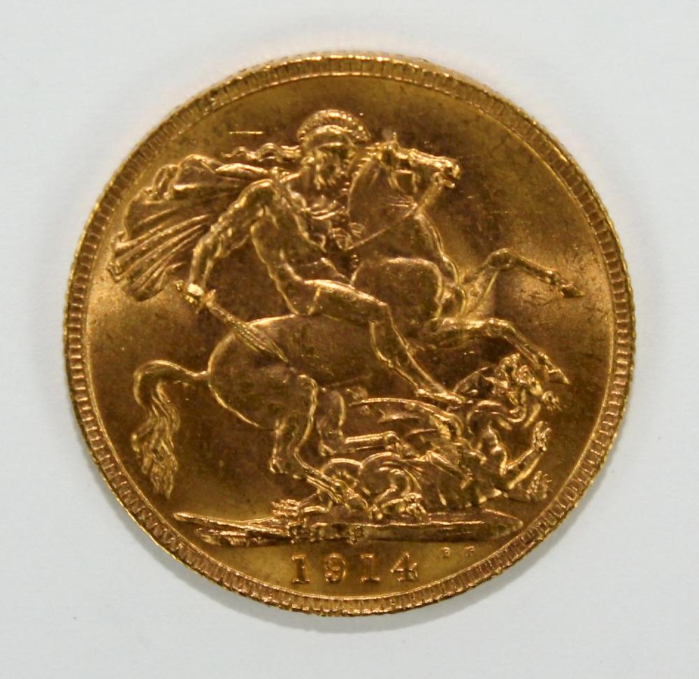 Australia 1914 P Sovereign,... image