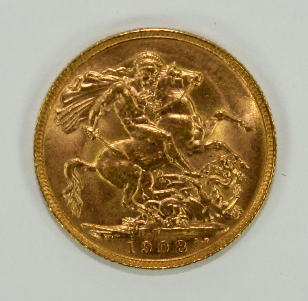 Australia 1908 P Sovereign,... image