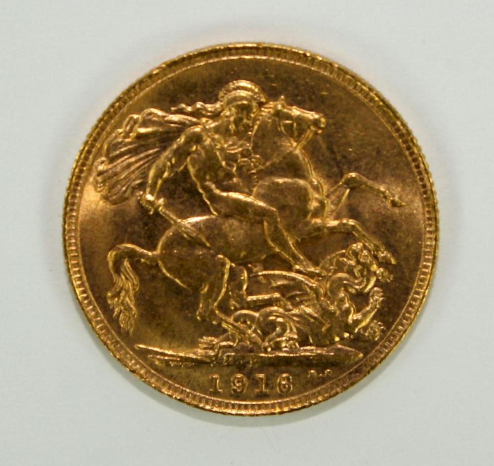 Australia 1916 P Sovereign,... image